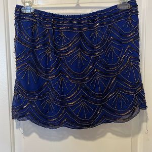 Beaded mini skirt